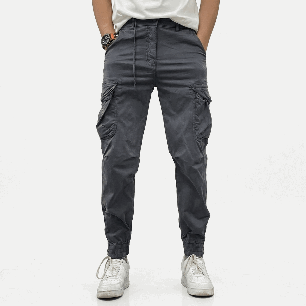 Pantalones Cargo Marino Multibolsillo