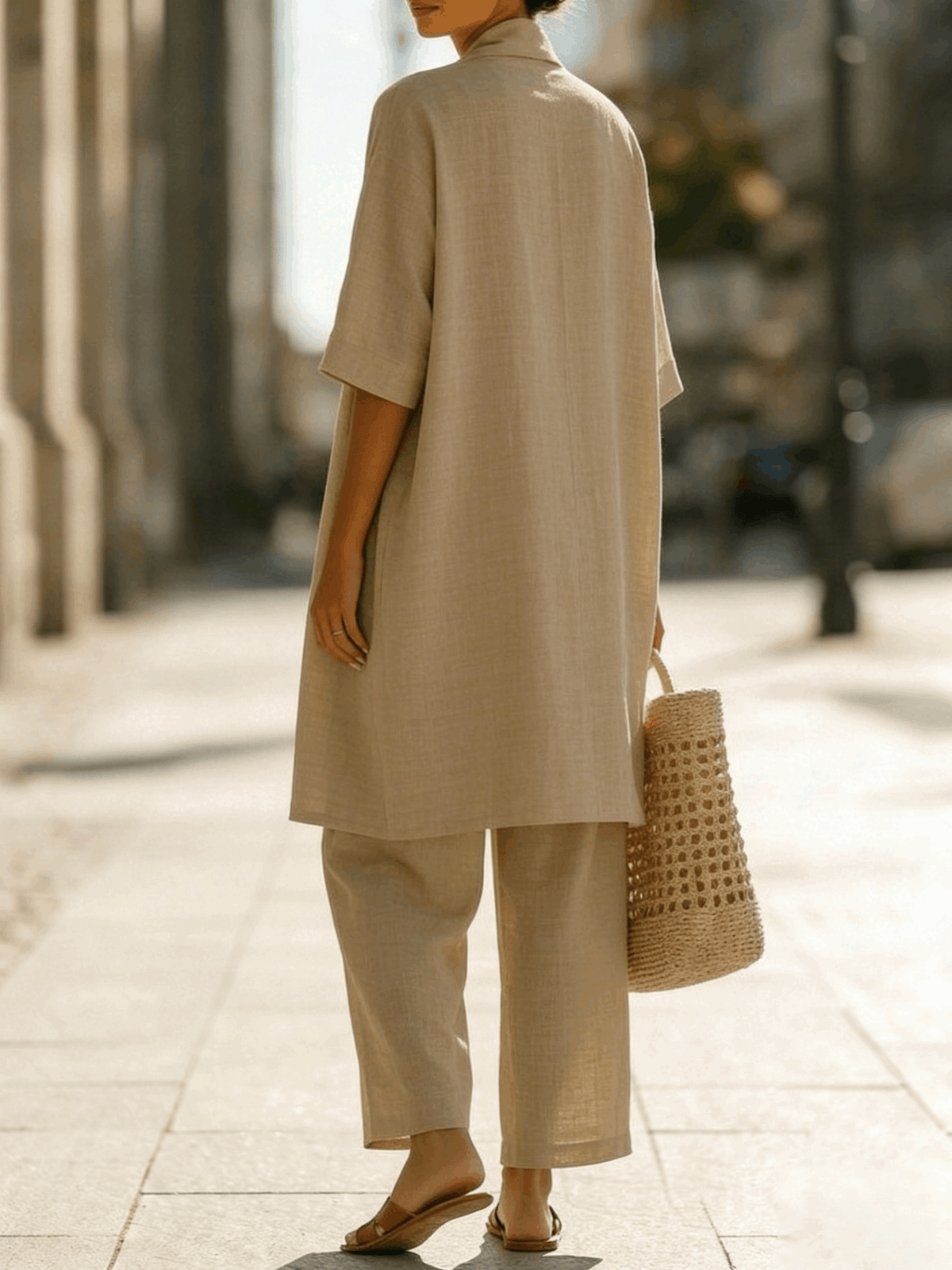 Isa | Conjunto de tres piezas elegante sin esfuerzo