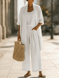 Isa | Conjunto de tres piezas elegante sin esfuerzo